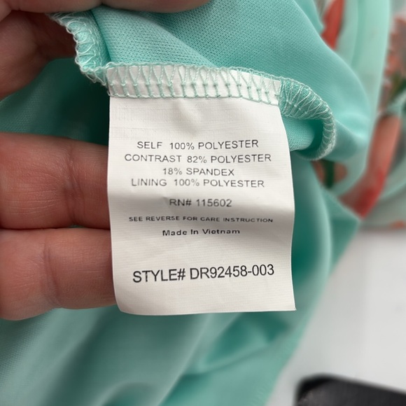 LUSH Mesh Cutout Floral Print Full Length Dress - Picture 7 of 7